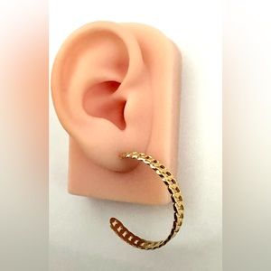 Earrings Hoops Large Stainless Gold Chain Jewelry